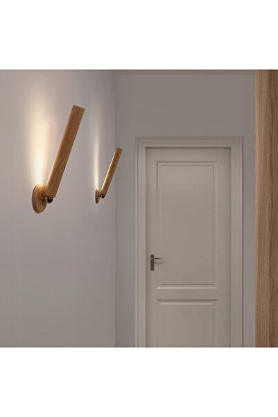 NO BRAND ZMH KINKIET 32CM Lemn Modern Interior Loft 11W LED 3000K