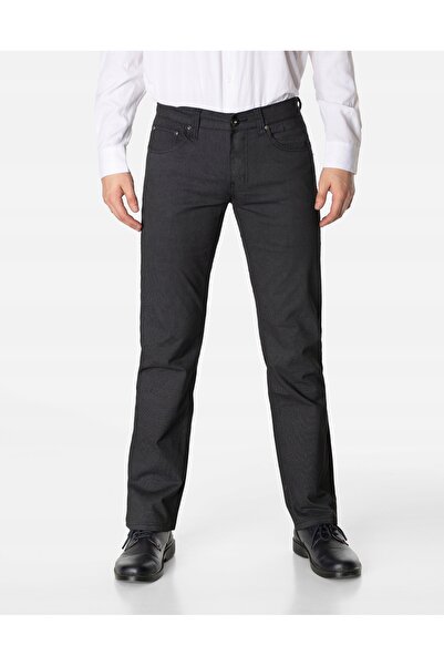 NO BRAND Pantaloni eleganți negri formali pentru bărbați, din bumbac Tn321 W30