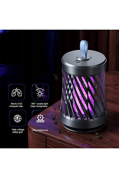 NO BRAND Lampă UV LED USB anti-țânțari - Silențioasă, fără substanțe chimice,...