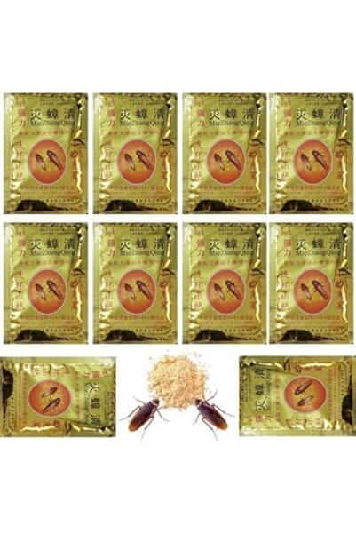 Miezhang Qing مسحوق قاتل الصراصير 10 أكياس 8 جرام