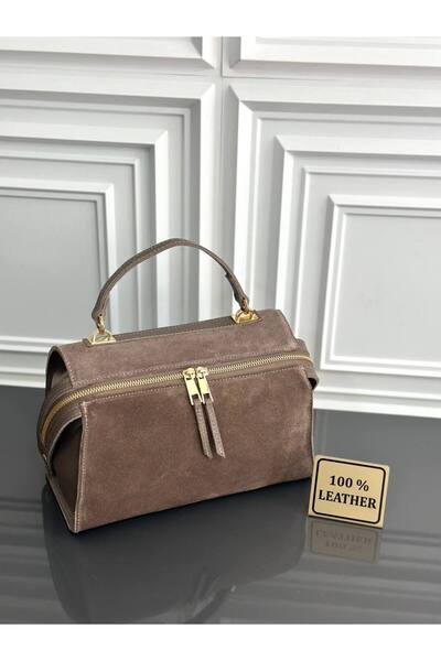 My Easy Shop Mesbag Women's Bag Genuine Suede Leather Shoulder Bag