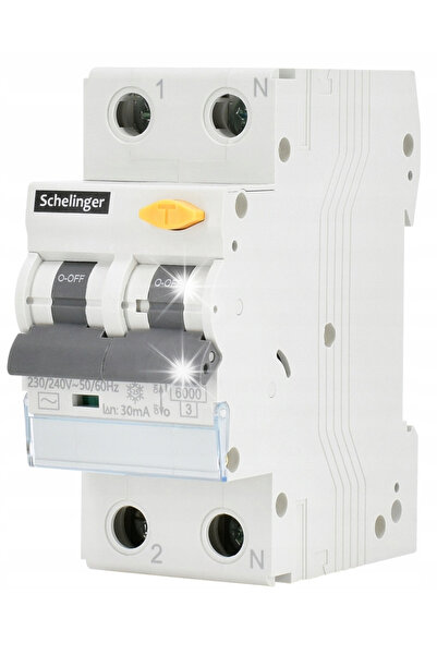 SCHELINGER Rcbo 2P B 16A 30Ma Tip Ac A08-Gvl-Ac-B16