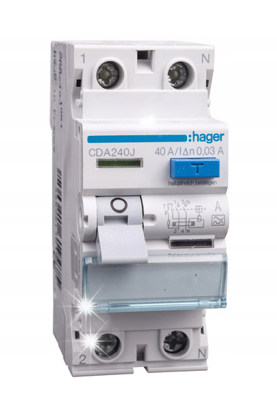 Hager Pharma Hager Cda240J 230V 40A Întrerupător diferențial de tip A