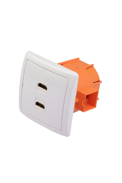 simonk Simon Basic HDMI Priză Dublă Albă