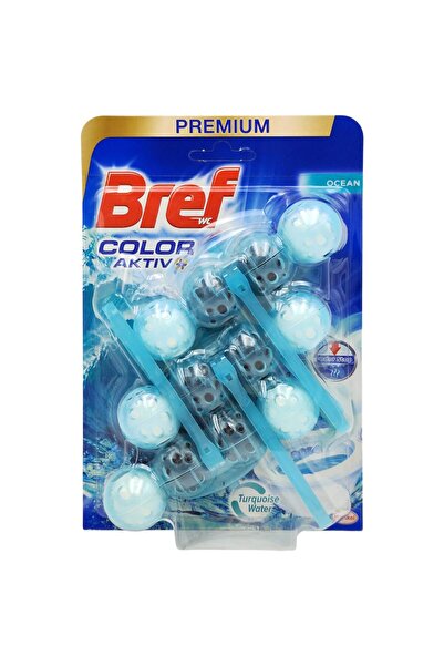 Bref Odorizant WC, Bref, Bile Color Aktiv 3 X 50 g Ocean