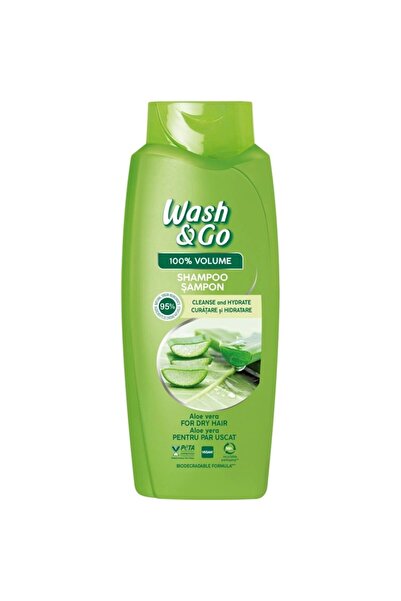 WASH&GO Шампоан, Измий и тръгни, 675 мл Алое Вера