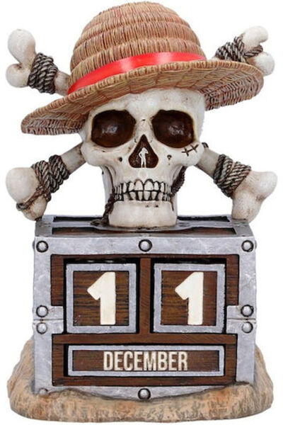 OEM Nemesis Now One Piece Luffy Jolly Roger Perpetual Calendar B7527b26