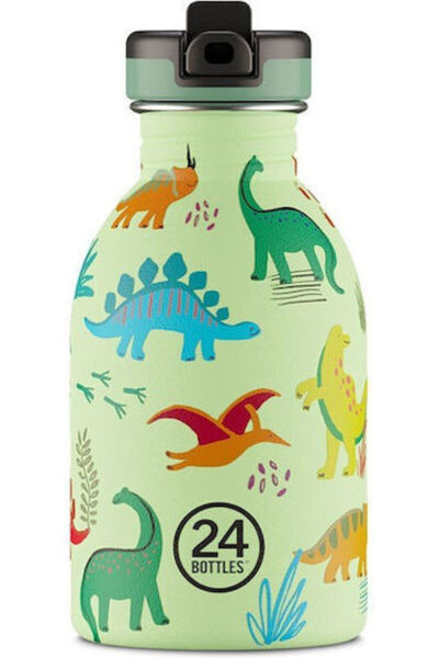 24Bottles Παιδικό Παγούρι Νερού Δεινόσαυρος 250ml