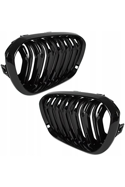 NO BRAND Pentru BMW Seria 1 F20 F21 LCI 2015-2018 Grilă Rinichi Negru Lucios