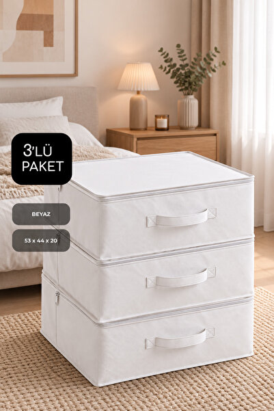 Vedsey Home Organizer مجموعة من 3 قطع مقاس 53 × 44 × 21 سم لتنظيم أسفل السرير...