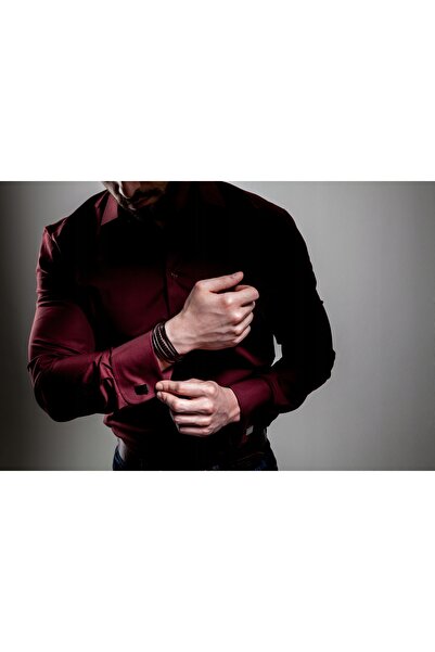NO BRAND Serasar, brățară bărbătească din piele naturală [împletită] - maro, ...