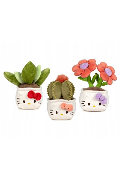 NO BRAND Hello Kitty – Jucărie de pluș „Ghiveci” 20 cm Cactus