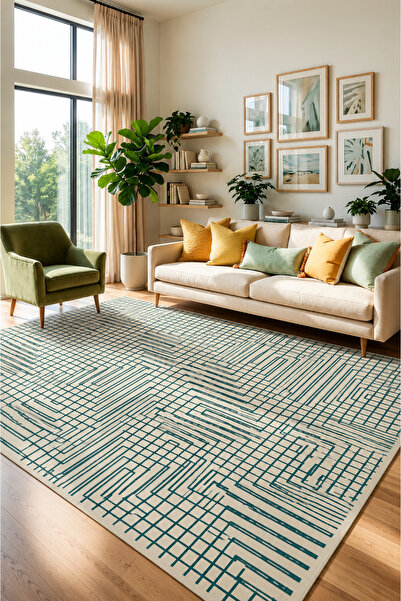 Rugs Modern Halı SDT Karışık Desenli Modern Dokuma Taban Dekoratif Halı sdtam...