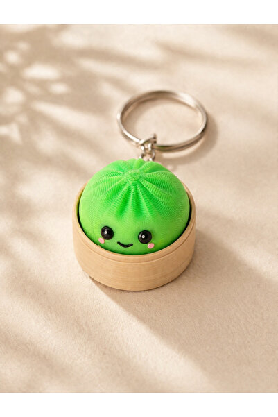 TAYZSHOP Clicker Çin Mantısı Stres Oyuncağı Anahtarlık - Tıklamalı Dumpling P...