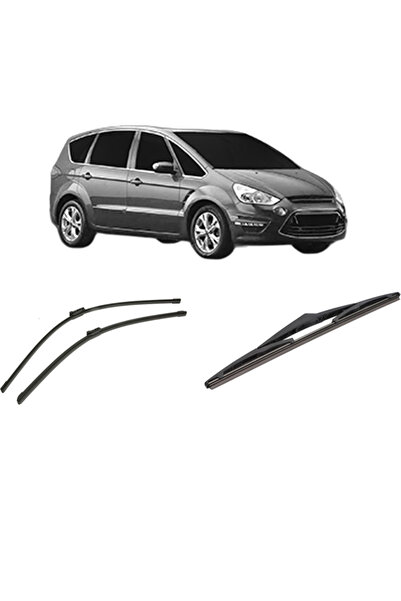 Bosch Σετ 3 υαλοκαθαριστήρων FORD S-MAX VAN (WA6) 2007-2014, για παρμπρίζ και...