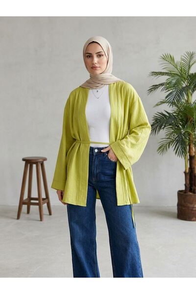Generic Brand Strawberry Cardigan-Oil Green