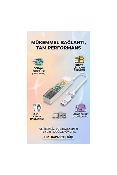 Pmr محول USB من النوع C، USB 3.0، قارئ بطاقات SD وMicro SD، 5 جيجابت في الثانية، USB 3.2 Gen1