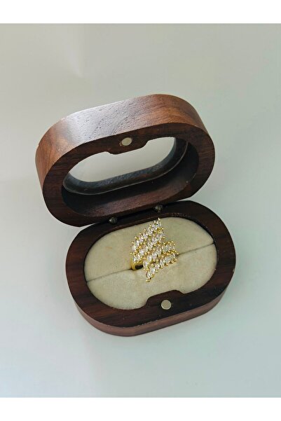 BYYEŞO Baget Stone Leaf Ring Adjustable (Steel)