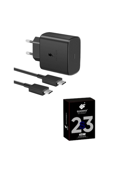 QUANDES Încărcător Super Rapid, 45W PD, Cablu de 1.8m, 5A, compatibil cu Sams...