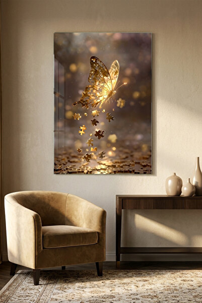 ARTAGE Glass Table Wall Decoration (Unbreakable) - Home Office Decorative Ite...