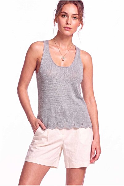 Peraluna Breeze Atlet, Kadın Triko Atlet - Gümüş