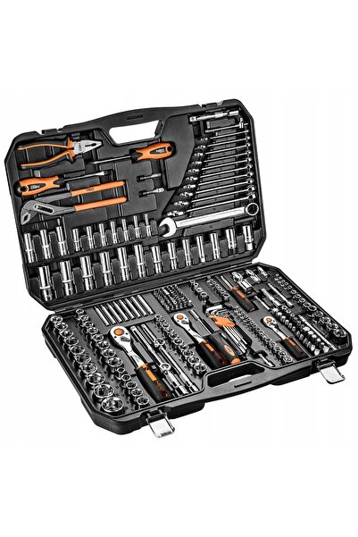 NEO Tools Set de chei tubulare 233 piese 1/2'', 3/8'', 1/4'' 10-078 NEO