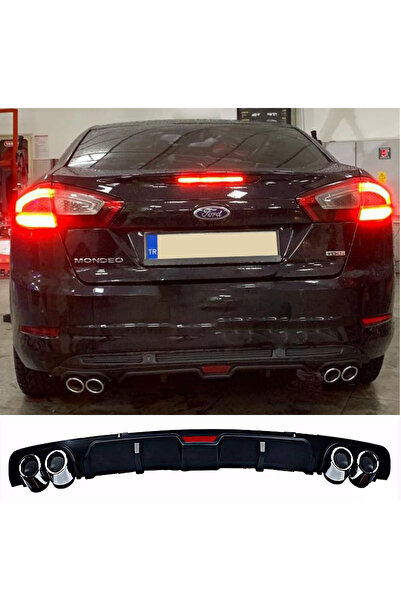 HasAkman Ford Mondeo Mk4 Siyah Difüzör 4 Krom Egzoz Görünümlü Difizör Arka Ek...