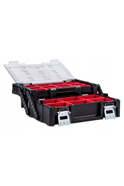 KETER Lighting Cutie de scule pliabilă cu mâner din aluminiu, organizator KET...