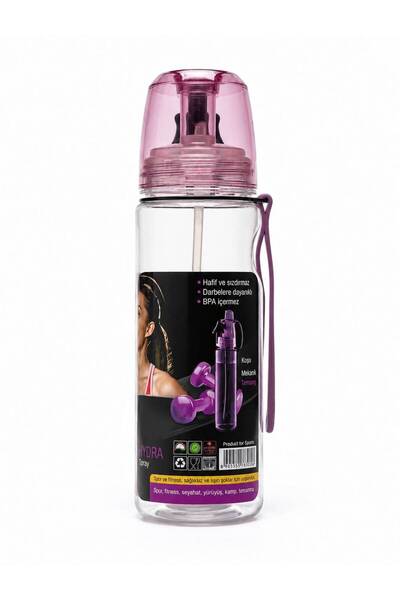 abnturk 750ml Spreyli Sporcu Matarası - Serinletici Mist Sprey ve Pipetli Su ...