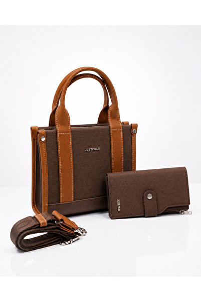 Just Polo Women's Shoulder Bag Wallet Set