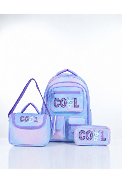 Nurembags COOL Okul Çantası Seti – Pastel Renkli (Su Geçirmez Kumaş)