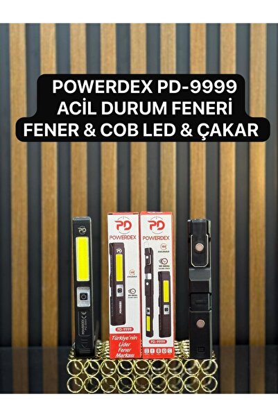 powerdex PD-9999 Profesyonel Tamirci Lambası | Cob LED – 360° Döner Başlık – ...