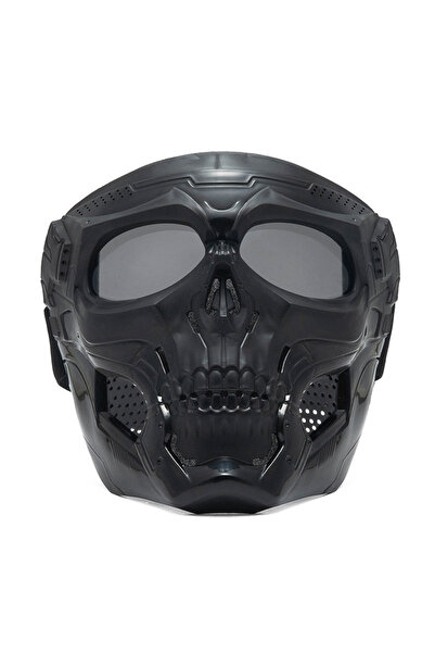 Choice Black 4 New Skull Mask Motorcycle Mask Bicycle Riding Windproof Full F...
