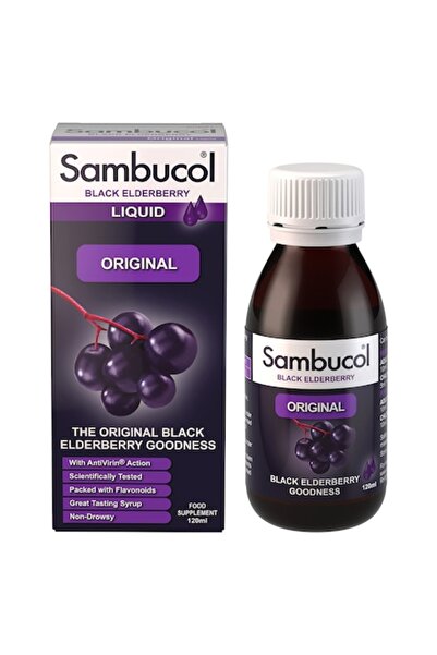 Sambucol Lichid Original, sirop pentru adulți și copii, 120ml
