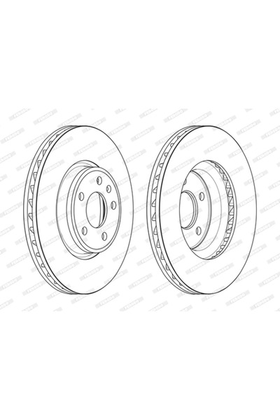 FERODO Set Discuri Frana Audi A4 Allroad B9/A4 B9/A5 2015-2020
