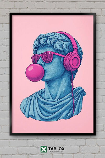 TABLOX Statuia lui David Pop Art Gum Art Artă modernă Tablou decorativ din MD...