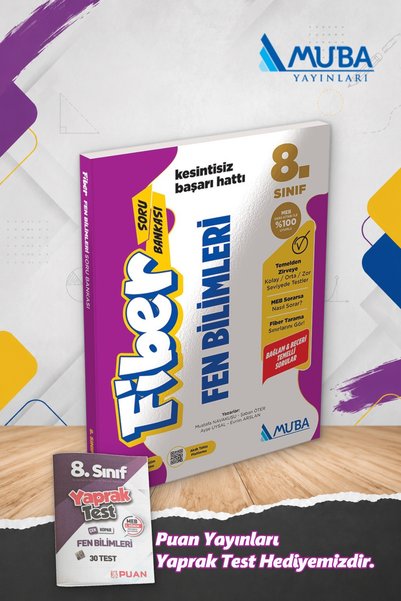 Muba Yayınları 2026-2027 8. Sınıf Fen Bilimleri Fiber Soru Bankası