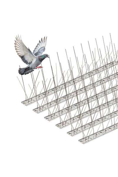 Duravel Pack Of 12 Bird Spikes Deterrent for Pigeons, Stainless Steel Repelle...