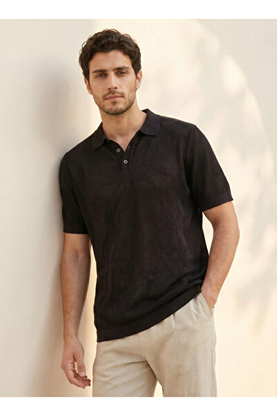 Iconic Short Sleeves Jacquard Polo T-shirt