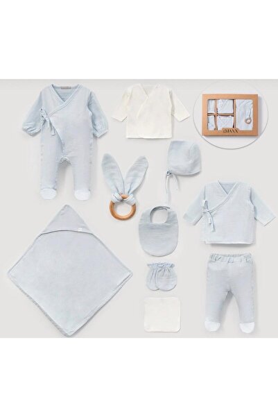 LOVE MAXX Lovemaxx Minivo Baby Unisex 0-3 Ay Müslin %100 Pamuklu 10lu Set