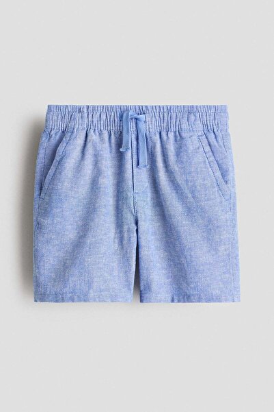 H&M Linen-blend drawstring shorts