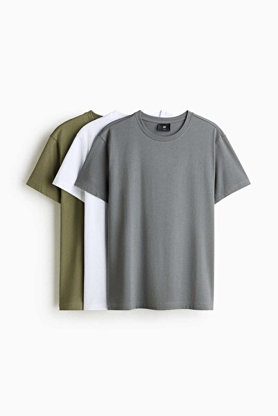 H&M 3-pack T-shirts Slim fit