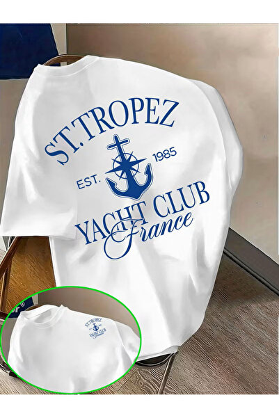 l'eivor St. Tropez Yacht Club Baskılı Pamuk Tişört