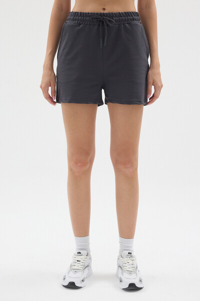 Pavotti Women's High Waist Combed Cotton Mini Shorts
