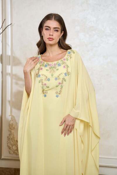 ELEGANZA LA MODE Yellow Jalabiya – ELM J 566