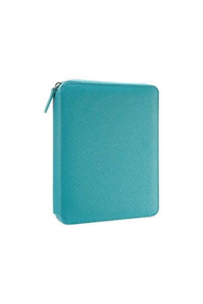 MTKardeşler Victoria's Journals Turquoise Zipper Folder Organizer Dotted Note...