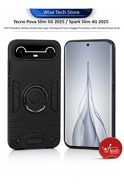 Wtech Tecno Pova Slim 5G 2025 / Spark Slim 4G 2025 Full Protective Military G...