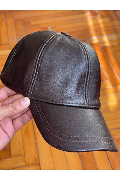 zadenza gold 100% Genuine Leather Made in Turkey Sports Hat Leather Hat Leath...