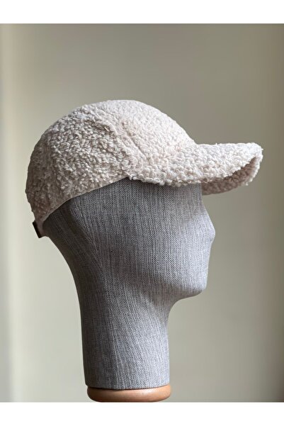 zadenza gold Women's Plush Teddy Cap Hat with Back Part Velcro