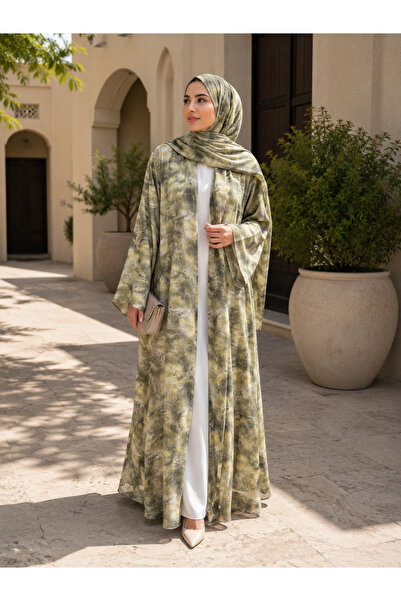 Passion by rahi Printed double layer chiffon Abaya&Hijab